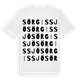 White t-shirt med Sörgissjö ordlek t-shirt