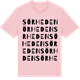 Pink Cotton t-shirt med Sörheden ordlek t-shirt