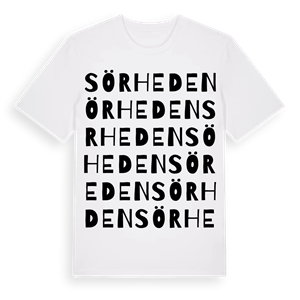Sörheden ordlek t-shirt – ekologisk bomull t-shirt från Pinshirt