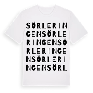 Sörleringen ordlek t-shirt – ekologisk bomull t-shirt från Pinshirt