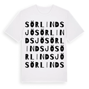 Sörlindsjö ordlek t-shirt – ekologisk bomull t-shirt från Pinshirt