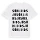 White t-shirt med Sörlindsjö ordlek t-shirt