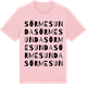 Pink Cotton t-shirt med Sörmesunda ordlek t-shirt