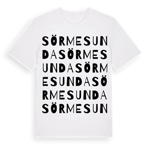 Sörmesunda ordlek t-shirt – ekologisk bomull t-shirt från Pinshirt