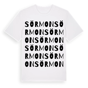 Sörmon ordlek t-shirt – ekologisk bomull t-shirt från Pinshirt