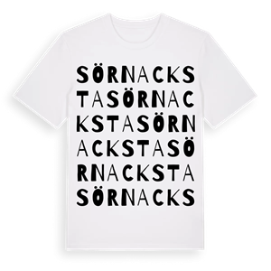 Sörnacksta ordlek t-shirt – ekologisk bomull t-shirt från Pinshirt