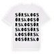 White t-shirt med Sörskog ordlek t-shirt