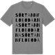 Mid Heather Gray t-shirt med Sörtannflobodarna ordlek t-shirt
