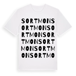 Sortmon ordlek t-shirt – ekologisk bomull t-shirt från Pinshirt