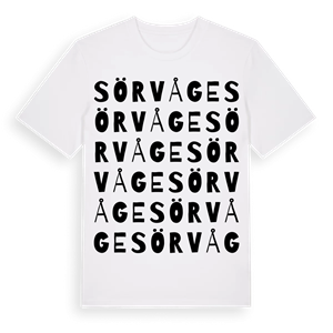 Sörvåge ordlek t-shirt – ekologisk bomull t-shirt från Pinshirt
