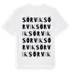 White t-shirt med Sörvik ordlek t-shirt