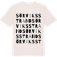 Vintage White t-shirt med Sörviksstrand ordlek t-shirt