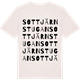 Vintage White t-shirt med Sottjärnstugan ordlek t-shirt