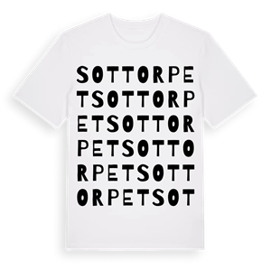 Sottorpet ordlek t-shirt – ekologisk bomull t-shirt från Pinshirt