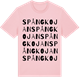 Pink Cotton t-shirt med Spångkojan ordlek t-shirt