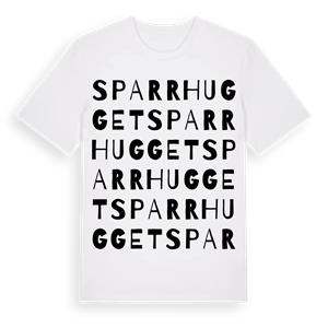Sparrhugget ordlek t-shirt – ekologisk bomull t-shirt från Pinshirt