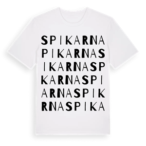 Spikarna ordlek t-shirt – ekologisk bomull t-shirt från Pinshirt