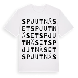 Spjutnäset ordlek t-shirt – ekologisk bomull t-shirt från Pinshirt