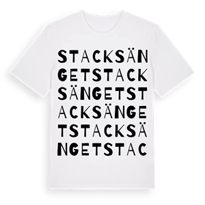 Stacksänget ordlek t-shirt – ekologisk bomull t-shirt från Pinshirt