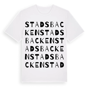 Stadsbacken ordlek t-shirt – ekologisk bomull t-shirt från Pinshirt