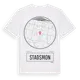 White t-shirt med Stadsmon t-shirt