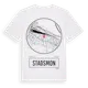 White t-shirt med Stadsmon t-shirt