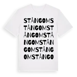 Stångom ordlek t-shirt – ekologisk bomull t-shirt från Pinshirt