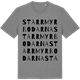 Mid Heather Gray t-shirt med Starrmyrbodarna ordlek t-shirt