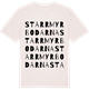 Vintage White t-shirt med Starrmyrbodarna ordlek t-shirt