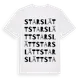 White t-shirt med Starslätt ordlek t-shirt