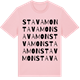 Pink Cotton t-shirt med Stavamon ordlek t-shirt