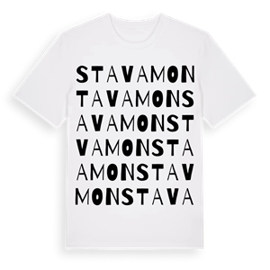 Stavamon ordlek t-shirt – ekologisk bomull t-shirt från Pinshirt
