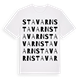 White t-shirt med Stavarn ordlek t-shirt