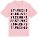 Pink Cotton t-shirt med Stavrebodarna ordlek t-shirt