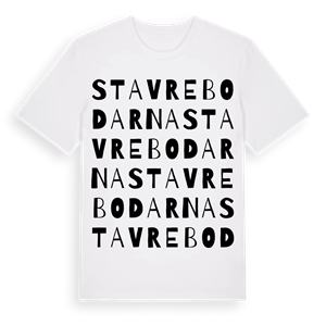 Stavrebodarna ordlek t-shirt – ekologisk bomull t-shirt från Pinshirt