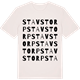 Vintage White t-shirt med Stavstorp ordlek t-shirt