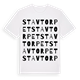 White t-shirt med Stavtorpet ordlek t-shirt