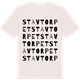 Vintage White t-shirt med Stavtorpet ordlek t-shirt