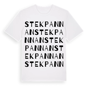 Stekpannan ordlek t-shirt – ekologisk bomull t-shirt från Pinshirt