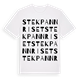 White t-shirt med Stekpannriset ordlek t-shirt