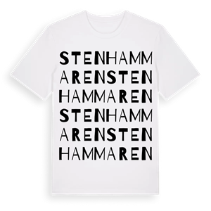 Stenhammaren ordlek t-shirt – ekologisk bomull t-shirt från Pinshirt