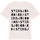 Vintage White t-shirt med Stensjöbodarna ordlek t-shirt