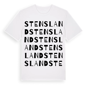 Stensland ordlek t-shirt – ekologisk bomull t-shirt från Pinshirt