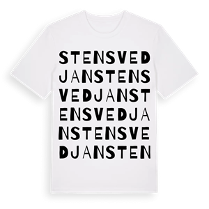 Stensvedjan ordlek t-shirt – ekologisk bomull t-shirt från Pinshirt
