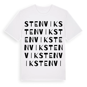 Stenvik ordlek t-shirt – ekologisk bomull t-shirt från Pinshirt