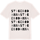 Vintage White t-shirt med Stigebodarna ordlek t-shirt