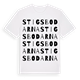 White t-shirt med Stigsbodarna ordlek t-shirt