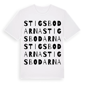 Stigsbodarna ordlek t-shirt – ekologisk bomull t-shirt från Pinshirt