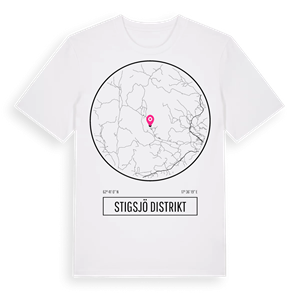 Stigsjö distrikt t-shirt – ekologisk bomull t-shirt från Pinshirt