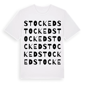 Stocked ordlek t-shirt – ekologisk bomull t-shirt från Pinshirt